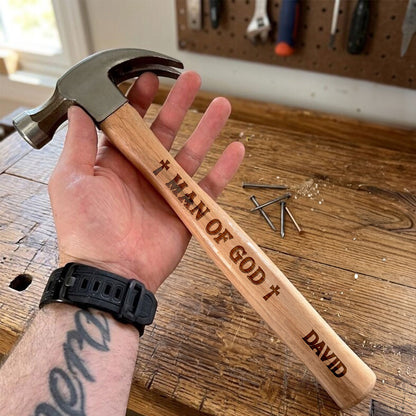 Man Of God | Personalized Wooden Hammer