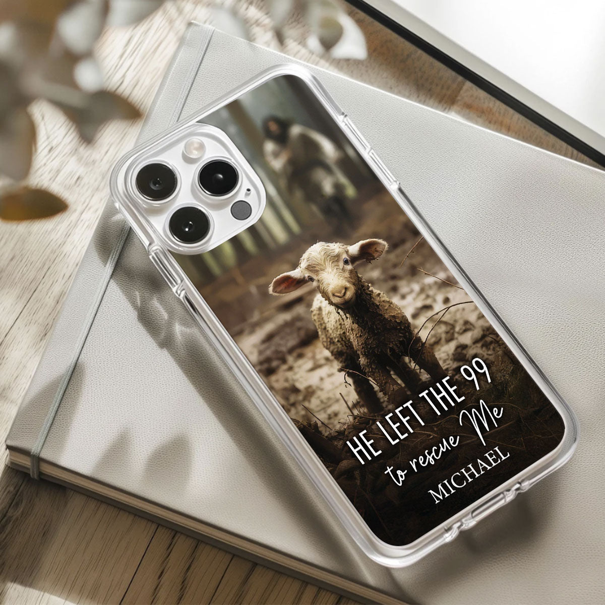 He Left The 99 To Rescue Me | Personalized Clear Silicone Phone Case