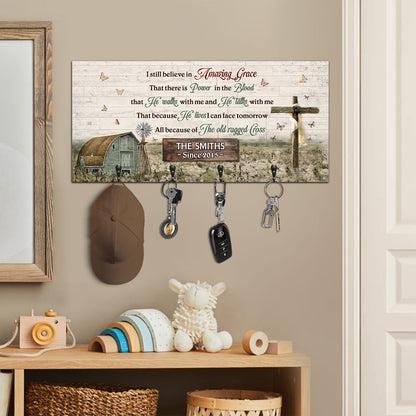 Amazing Grace | Personalized Key Holder JSUWKHCSPHA1722M