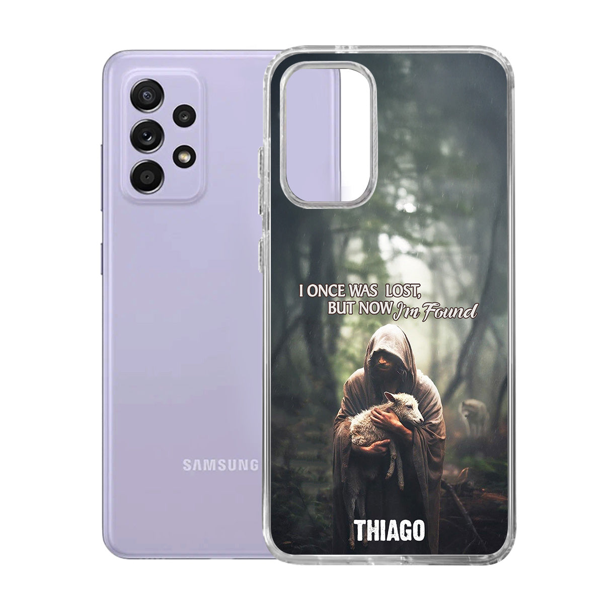 I Once Was Lost But Now I'm Found | Personalized Clear Silicone Phone Case