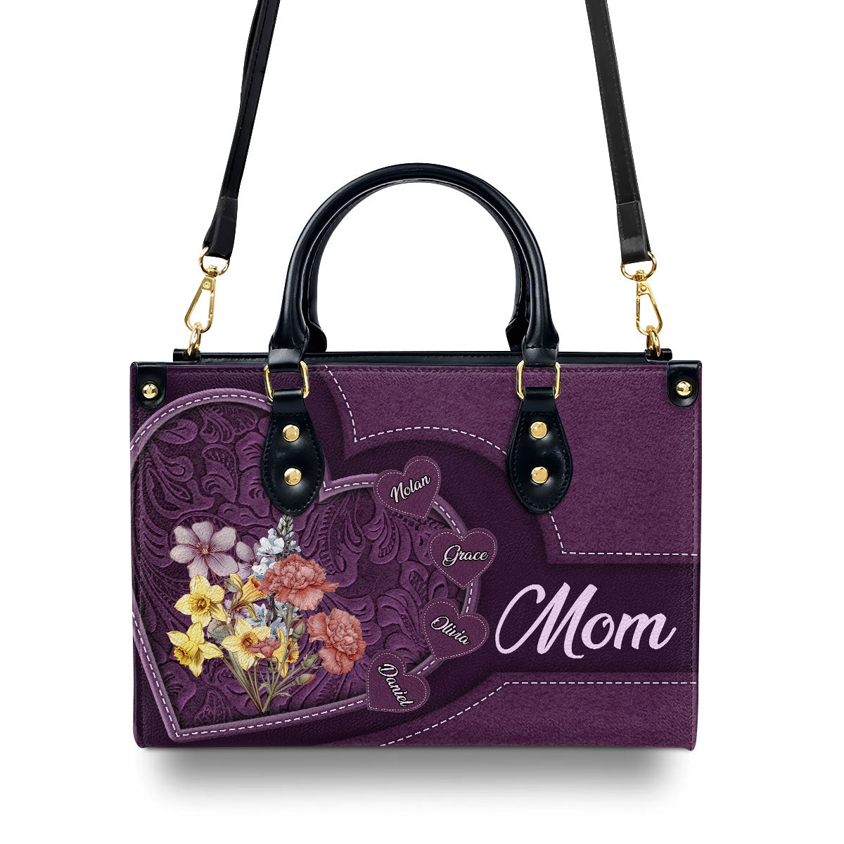 Best Mom Ever | Personalized Leather Handbag