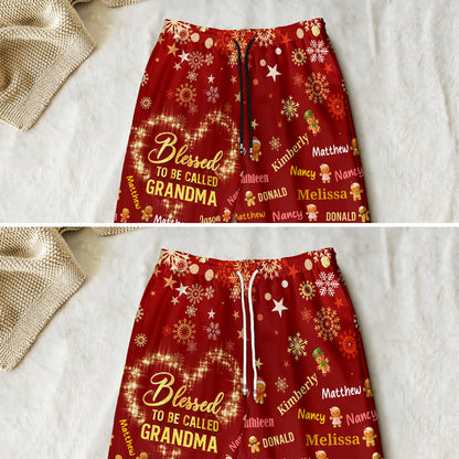 Blessed To Be Called Grandma | Personalized Sweatpants