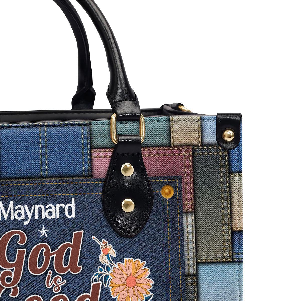 God Is Good All The Time | Personalized Leather Handbag JSLHBPPA918D