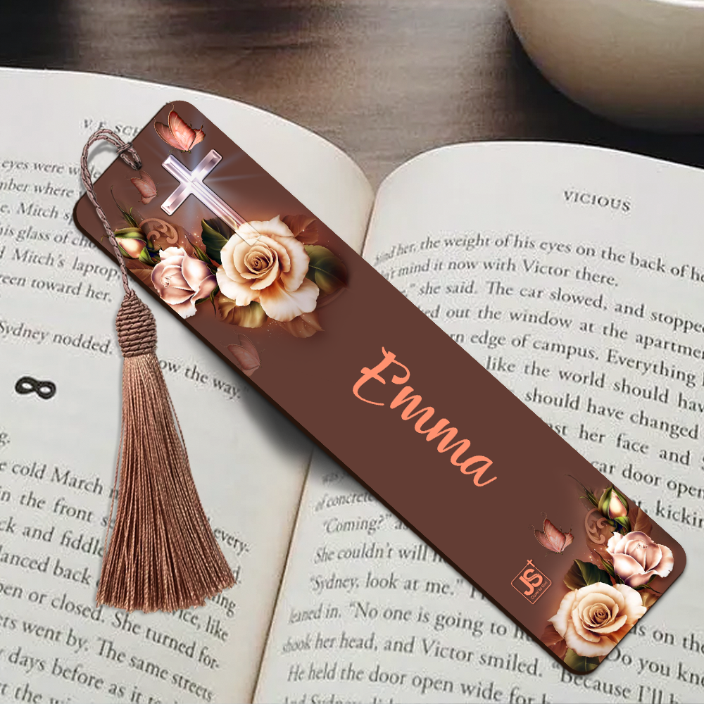 Personalized Rose Wooden Bookmarks - I Have Called You By Name MH09
