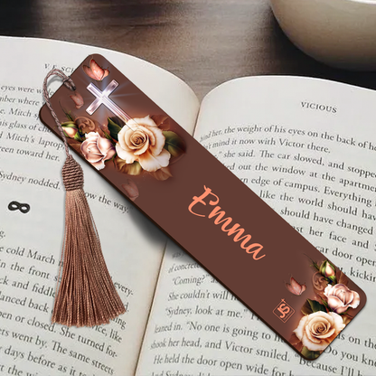 Personalized Rose Wooden Bookmarks - I Have Called You By Name MH09