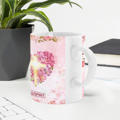 You Are The Beat Of My Heart - Beautiful Personalized White Ceramic Mug NUM392