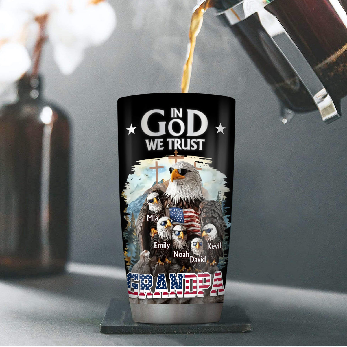 In God We Trust | Personalized Stainless Steel Tumbler