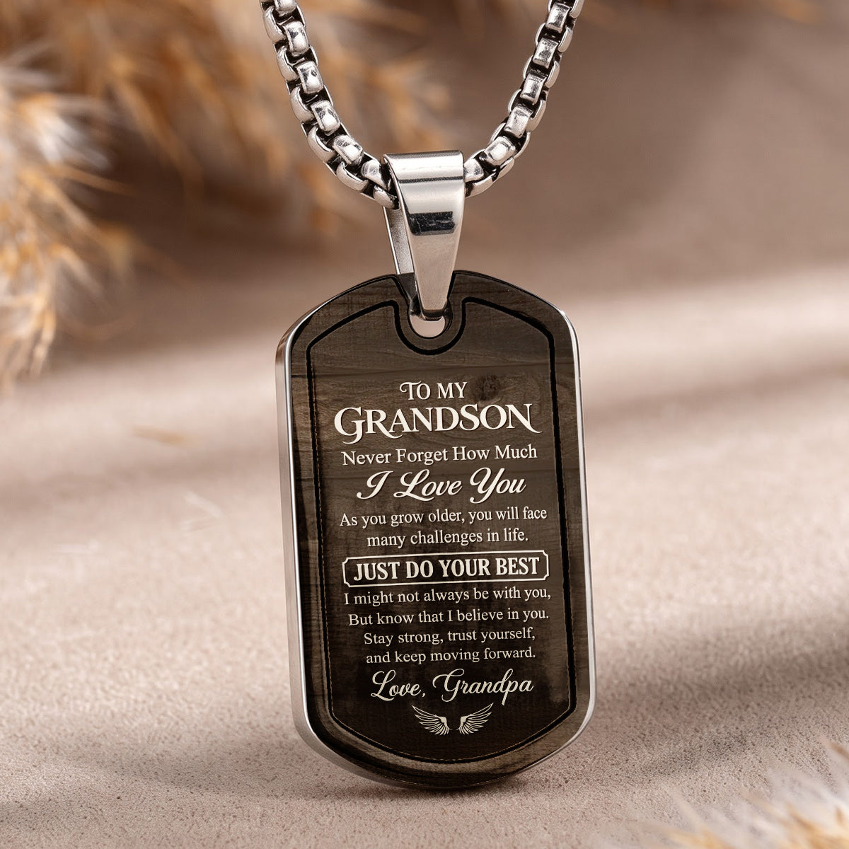 Your Love Remains | Personalized Dog Tag Necklace