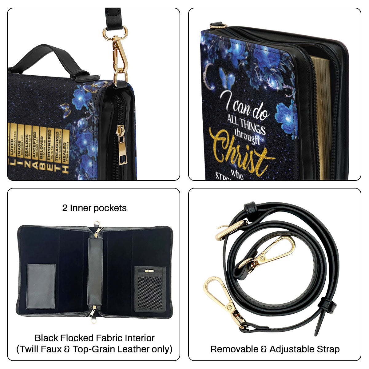 I Can Do All Things Through Christ | Personalized Bible Cover