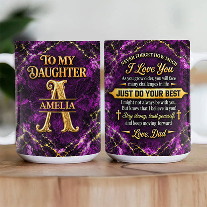 To My Daughter Granddaughter My Son My Grandson I Love You | Personalized Ceramic Coffee Mug
