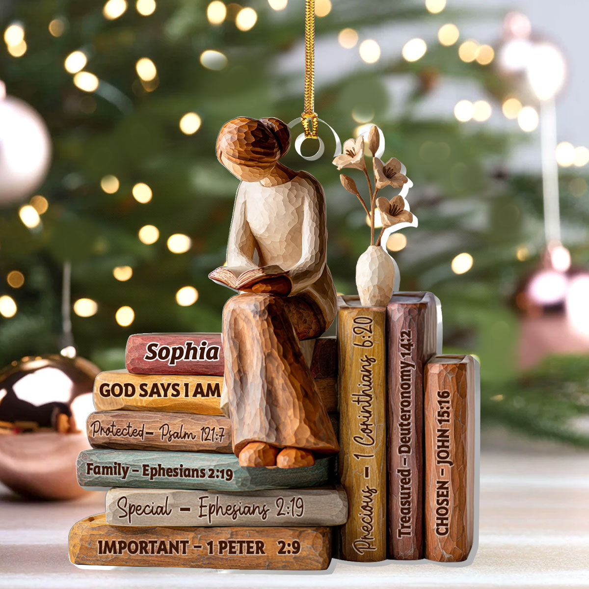 God Says I Am | Personalized 1-Layer Acrylic Ornament