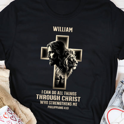 I Can Do All Things Through Christ | Personalized 2D Unisex T-shirt