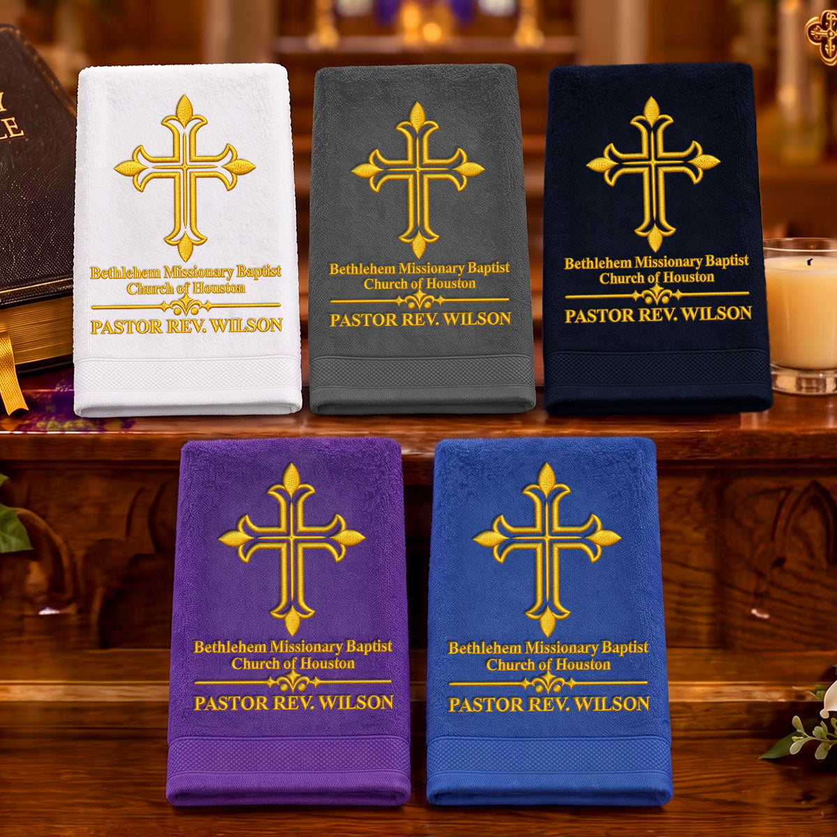 A Servant Called By God | Personalized Combo Embroidered Finger Towel