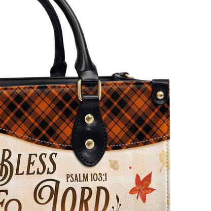 Bless The Lord Oh My Soul | Personalized Leather Handbag JSLHBPPA1371TA