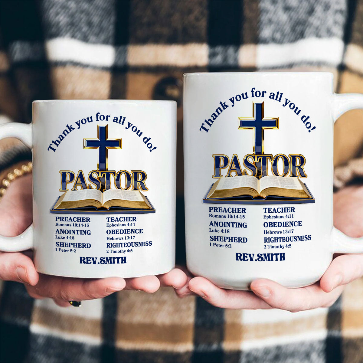 Guided By The Cross | Personalized Ceramic Coffee Mug