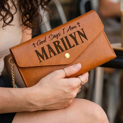 Good Morning This Is God | Personalized Leather Envelope Wallet