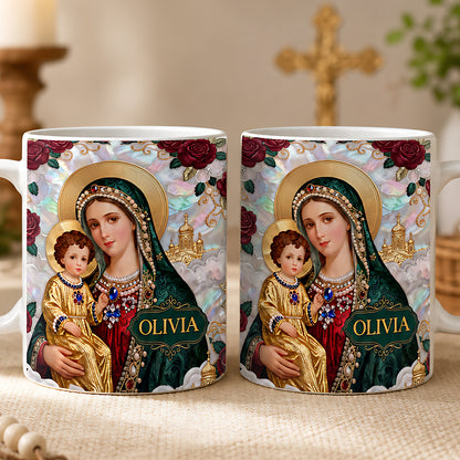 Our Lady Of Grace And Child | Personalized Ceramic Coffee Mug