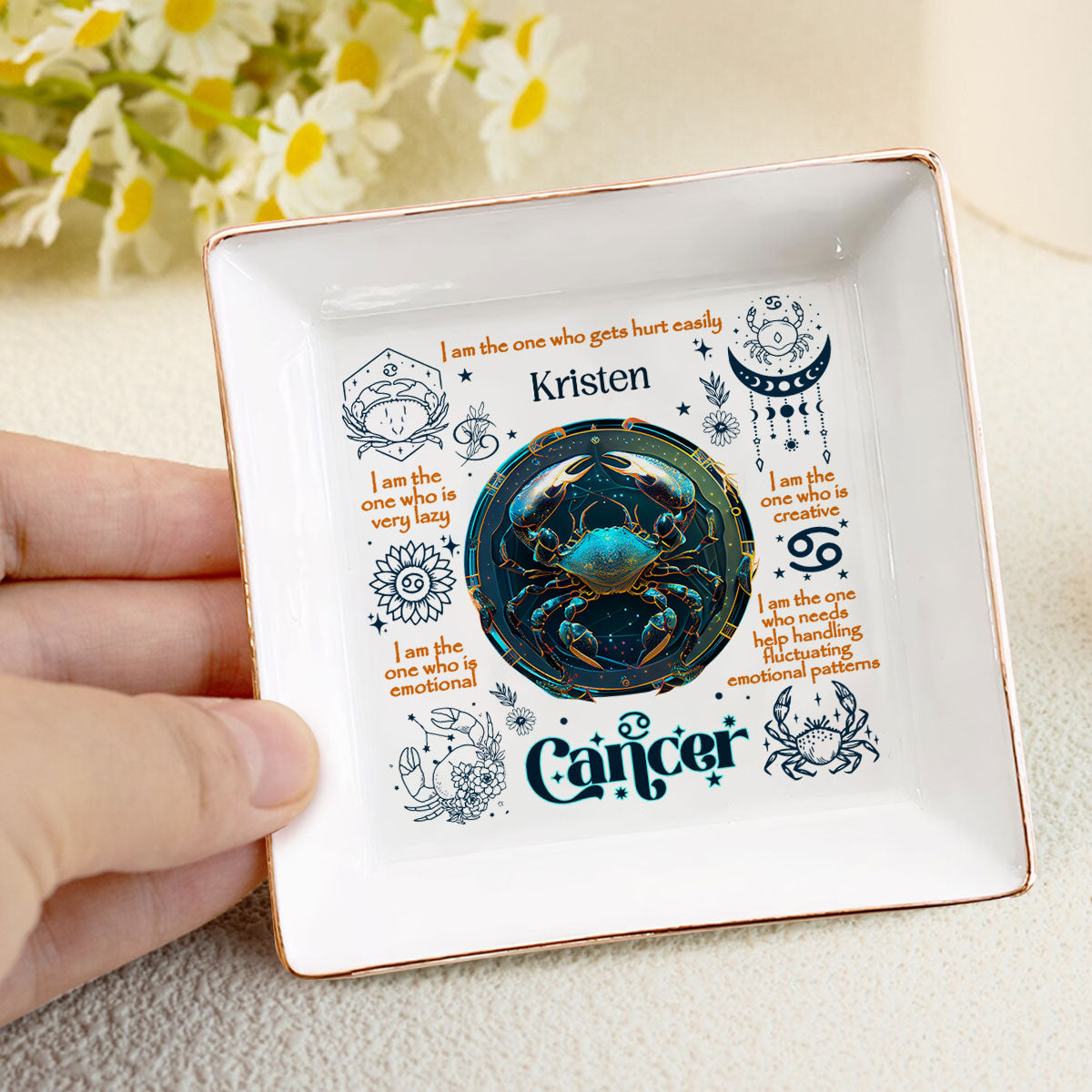 12 Zodiac Signs | Personalized Jewelry Dish JSJDPH1866M