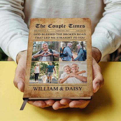 The Couple Times | Personalized Leather Cover Notebook