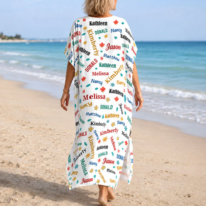 Blessed To Be Called Grandma Colorful | Personalized Kaftan Dress