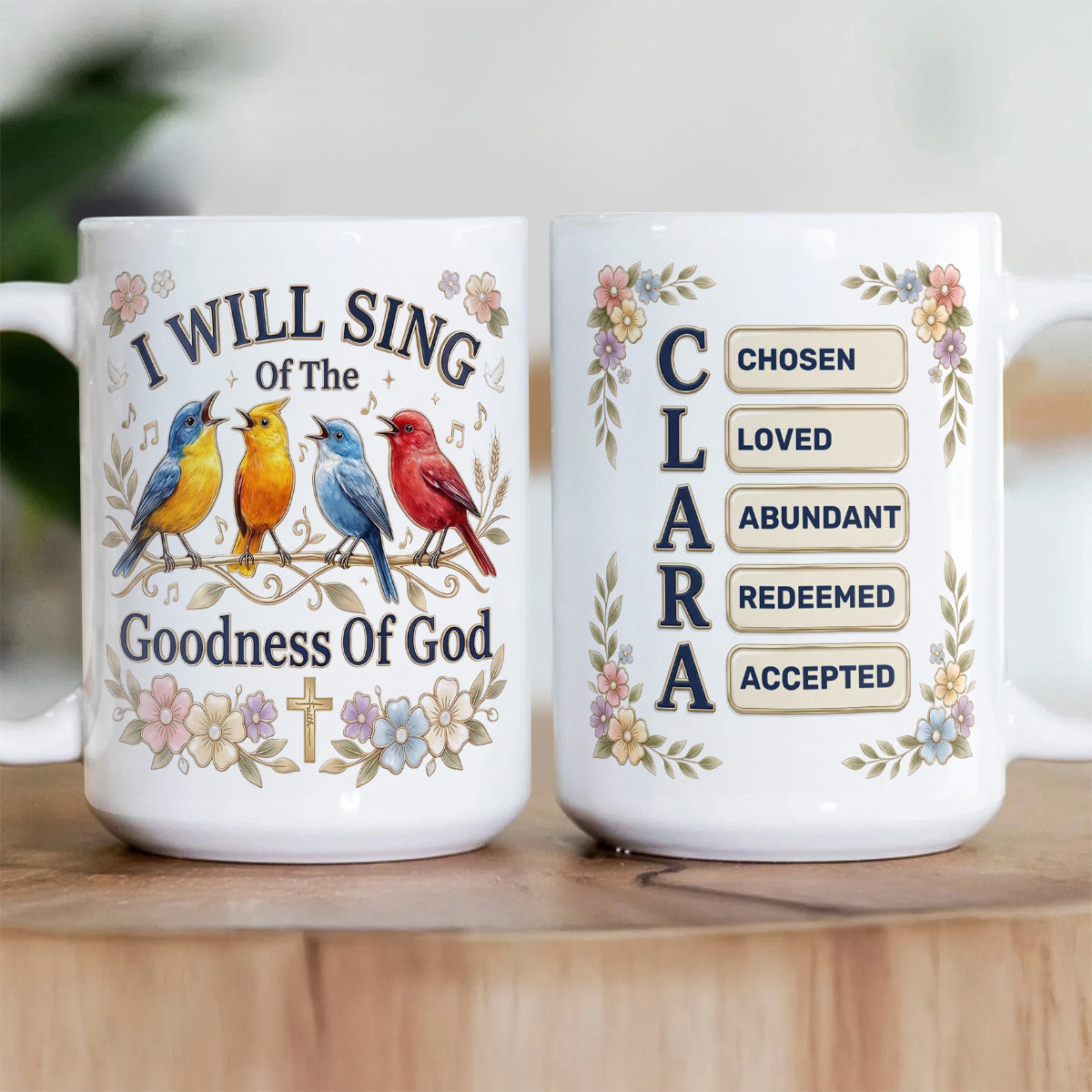 I Will Sing Of The Goodness Of God  | Personalized Ceramic Coffee Mug