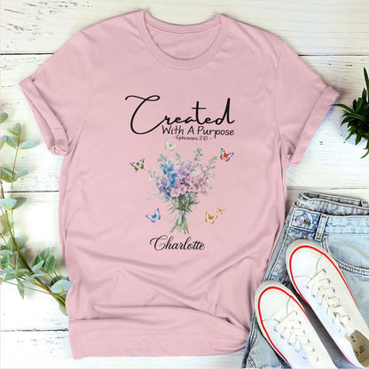 Created With A Purpose | Personalized Classic Unisex T-shirt