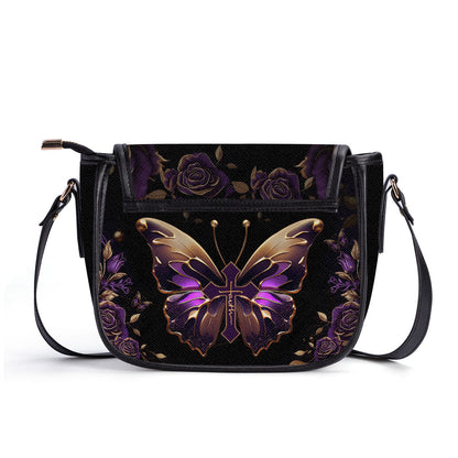 I Can Only Imagine - Personalized Leather Saddle Bag LHBM735