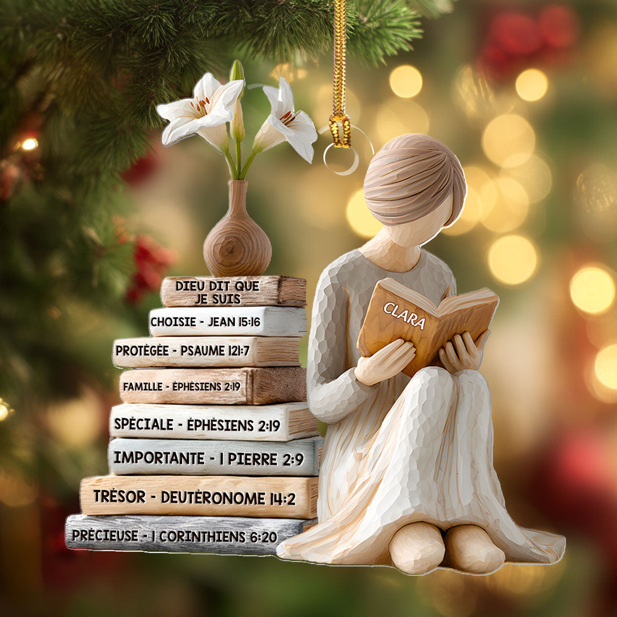 Dieu Dit Que Je Suis | Personalized 1-Layer Acrylic Ornament