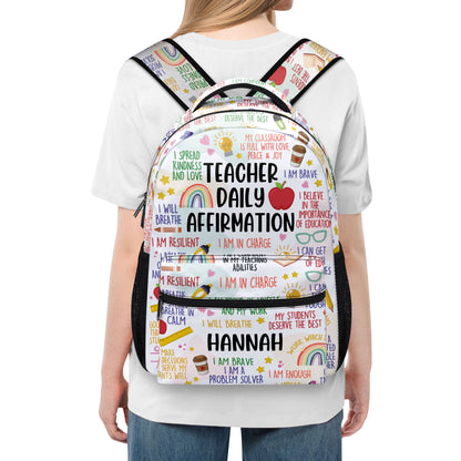 Teacher Daily Affirmation | Personalized Backpack JSBPH883