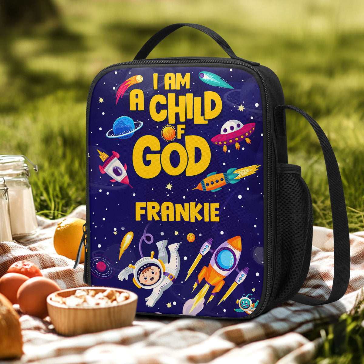 I Am A Child Of God | Personalized Lunch Box Bag JSLBBPH1303TA