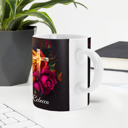 Personalized White Ceramic Mug - Love The Lord Your God With All Your Heart NUH469
