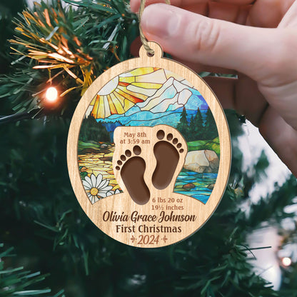 Baby's First Christmas | Personalized Suncatcher Ornament JSSUNOHLHA1449TA