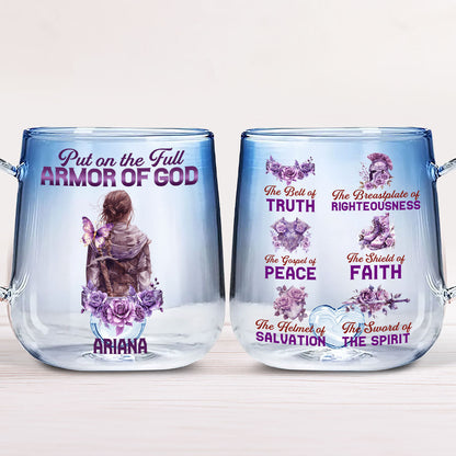 Armor Of God | Personalized Gradient Glass Mug