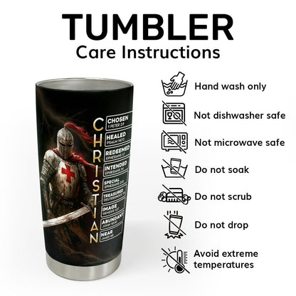 Put On The Full Armor Of God | Personalized Stainless Steel Tumbler