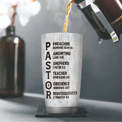 Pastor Man Of God | Personalized Stainless Steel Tumbler