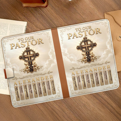 To Our Pastor | Personalized Leather Notebook & Pen Set