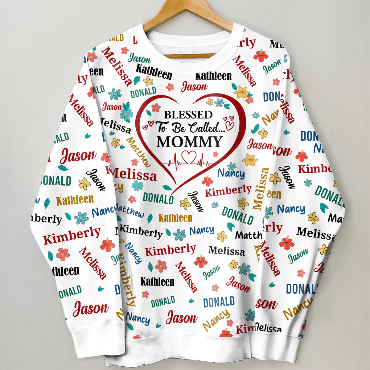 Blessed To Be Called Grandma Colorful | Personalized 3D Sweatshirt