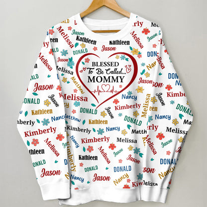 Blessed To Be Called Grandma Colorful | Personalized 3D Sweatshirt