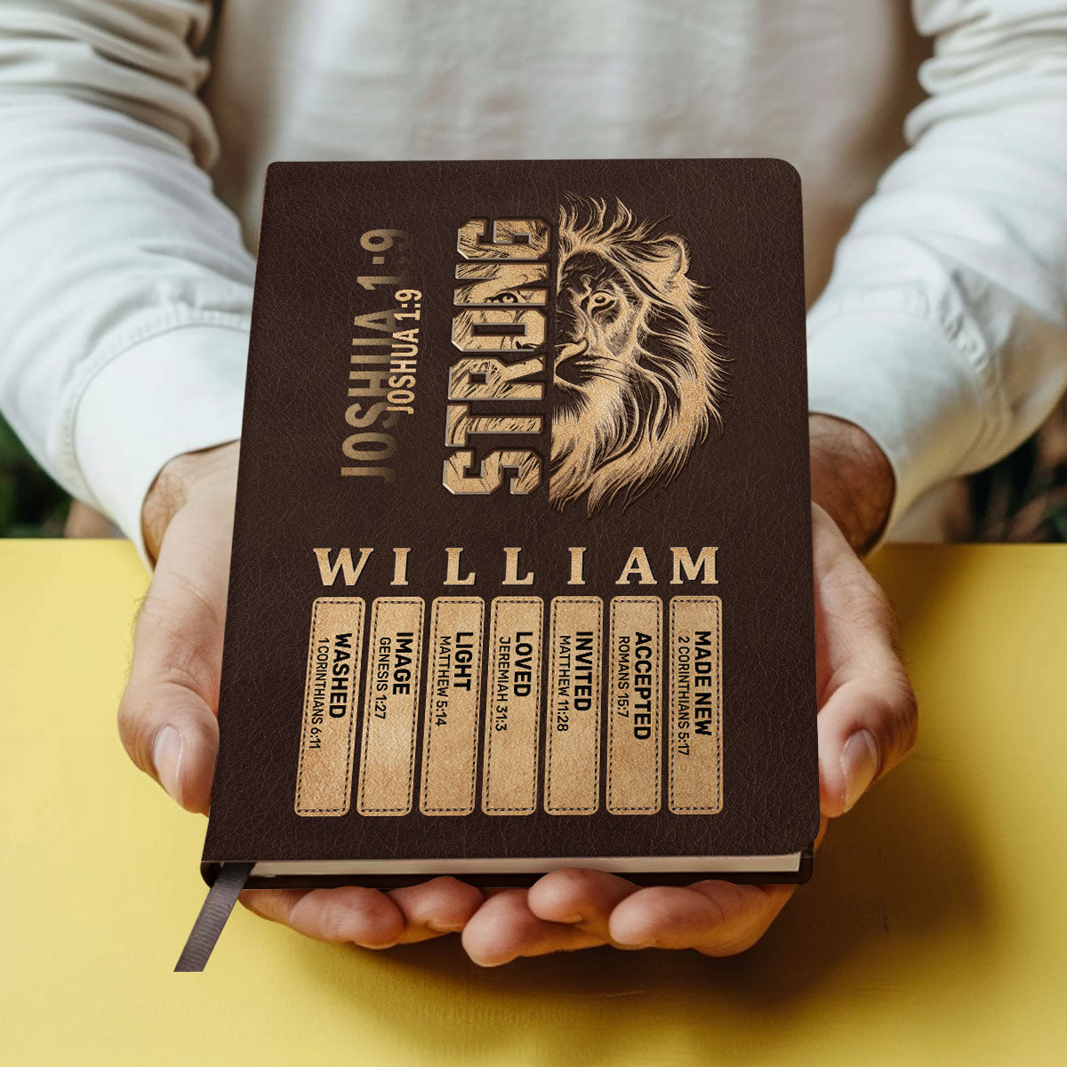 Man Of God | Personalized Leather Cover Notebook