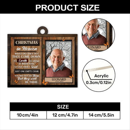 Christmas in Heaven | Personalized 1-Side Acrylic Ornament