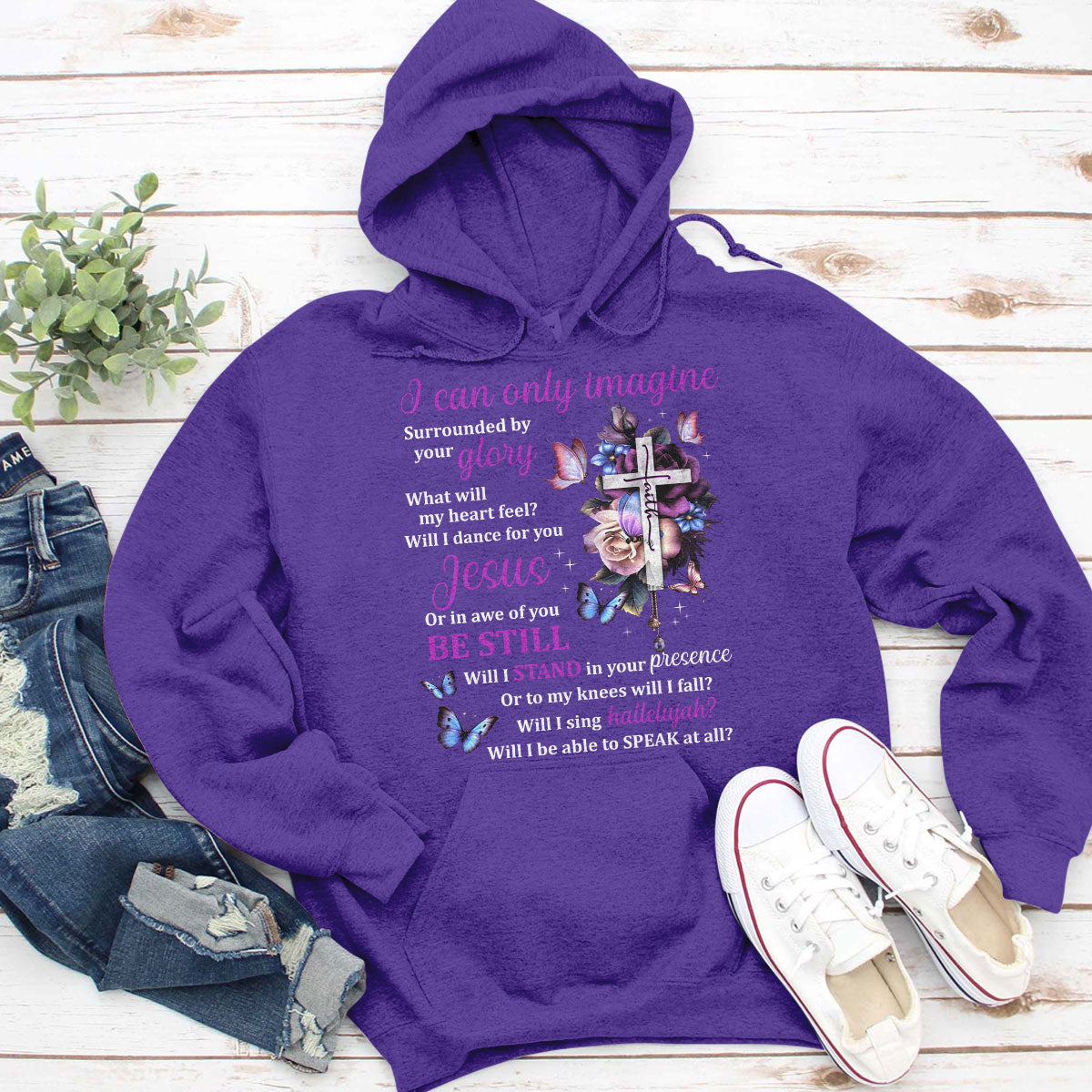 Unique Christian Unisex Hoodie - I Can Only Imagine HAP01