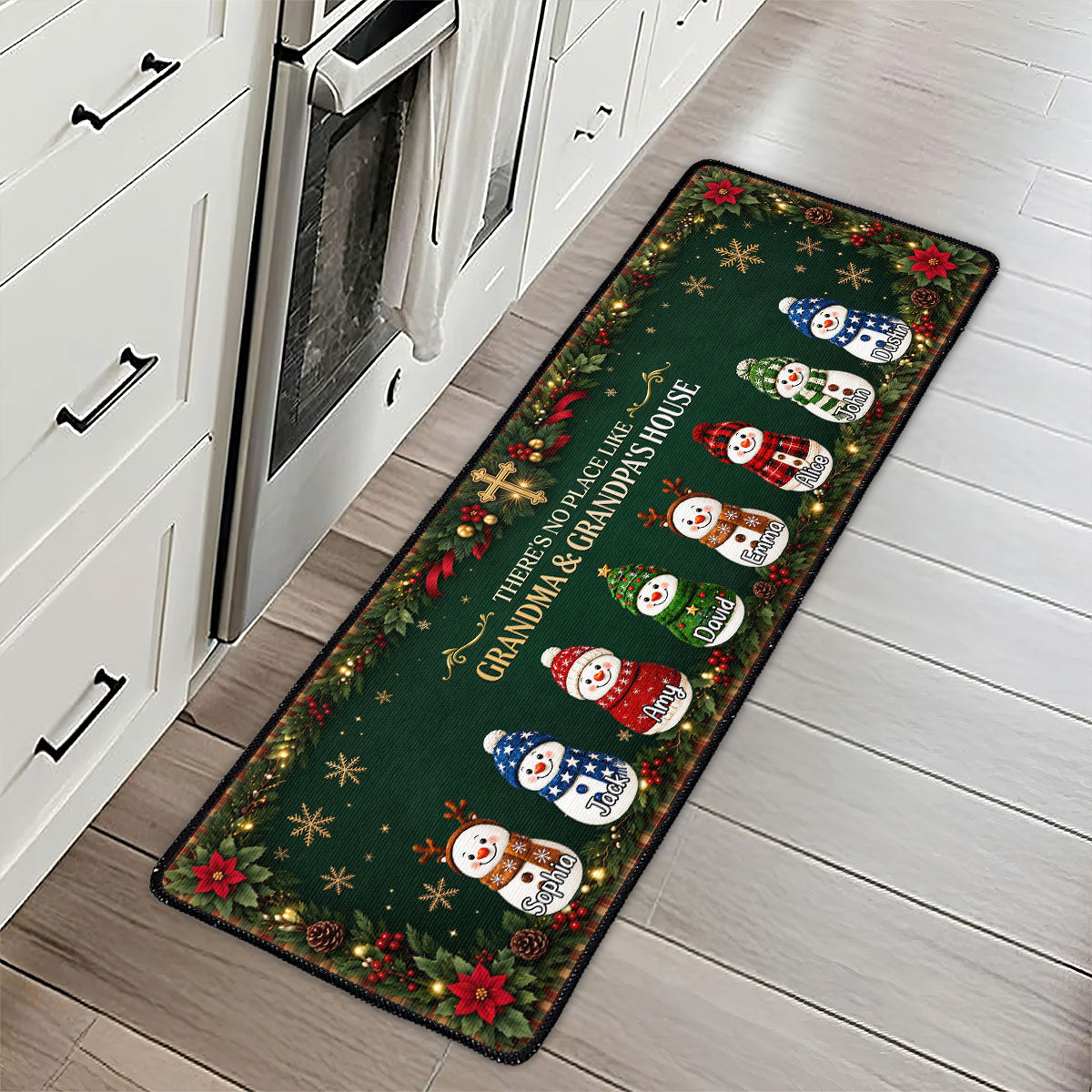 There's No Place Like Grandma & Grandpa's House | Personalized Runner Rug