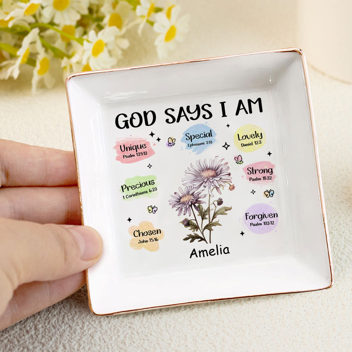 God Says You Are Chosen | Personalized Jewelry Dish