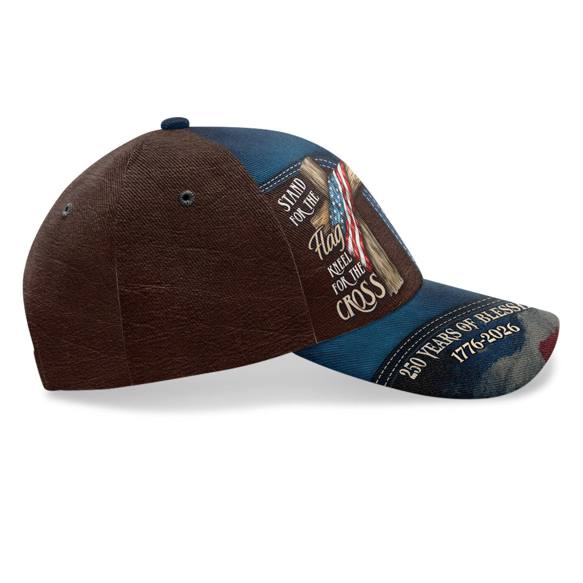 Stand for The Flag Kneel For The Cross | Personalized Classic Cap