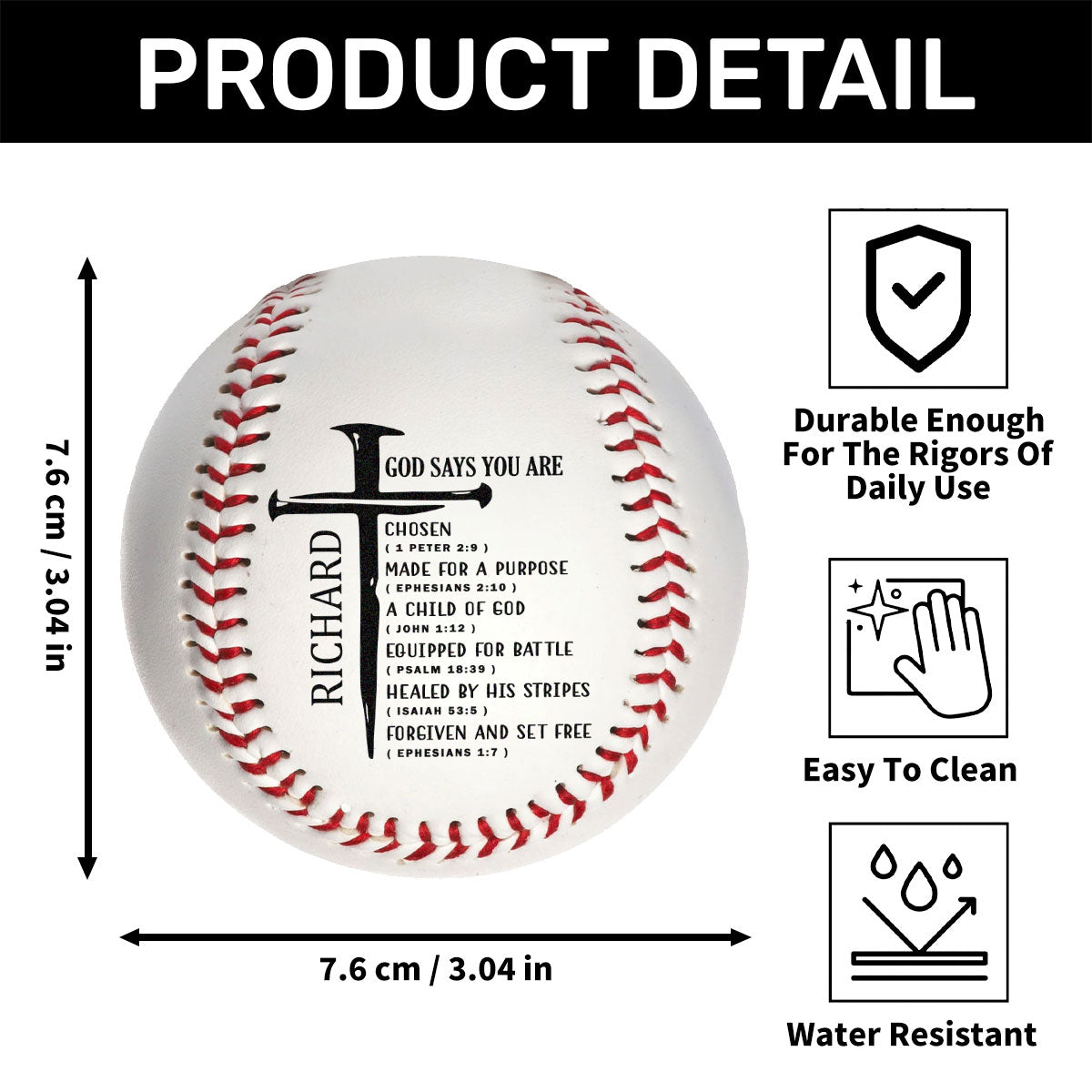 Child Of God | Personalized Baseball Ball