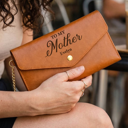 I Thank God Every Day For You | Personalized Leather Envelope Wallet