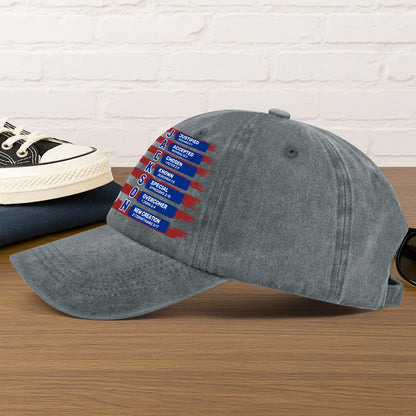 Man Of God  | Personalized Vintage Washed Denim Cap