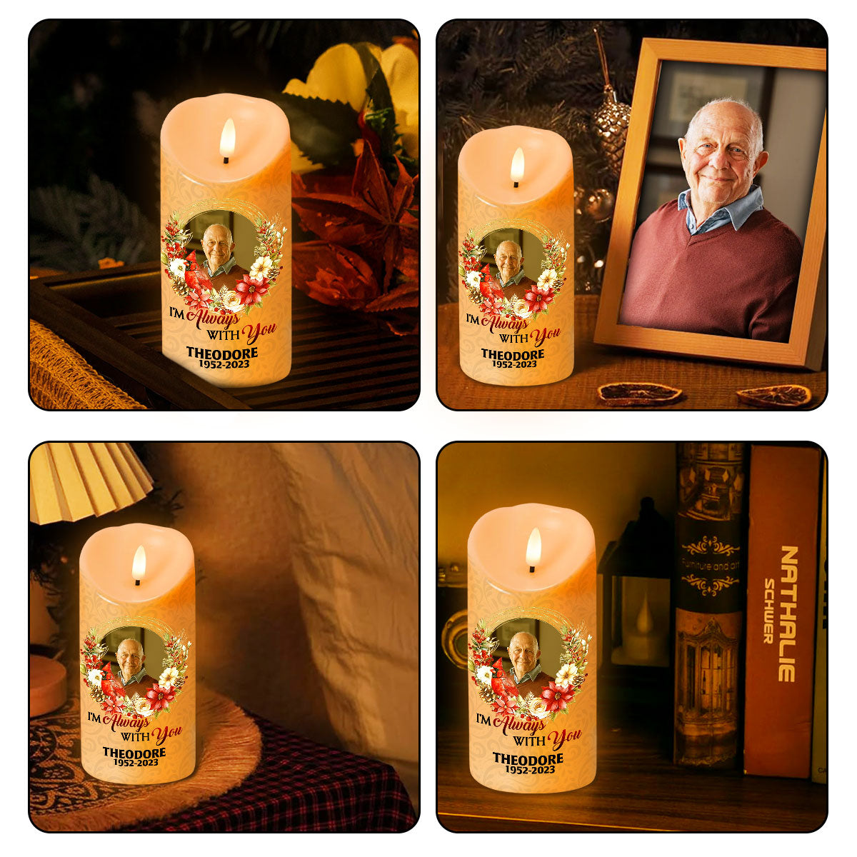 This Candle Burns In Loving Memory | Personalized Flameless LED Candle