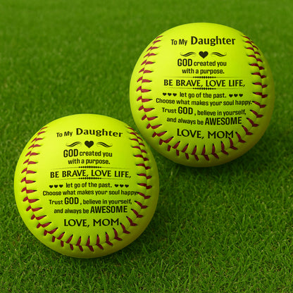 To My Daughter | Personalized Softball