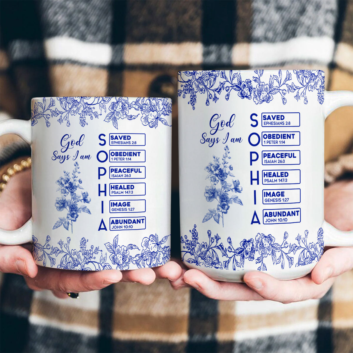 God Says I Am  | Personalized Ceramic Coffee Mug